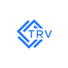 TRV technology letter logo design on white  background. TRV creative initials technology letter logo concept. TRV technology letter design.