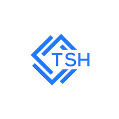 TSH technology letter logo design on white  background. TSH creative initials technology letter logo concept. TSH technology letter design.