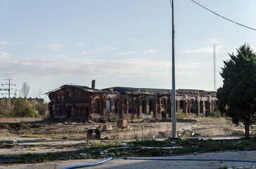 Fototapeta na wymiar Ruiny fabryki 