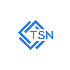 TSN technology letter logo design on white  background. TSN creative initials technology letter logo concept. TSN technology letter design.