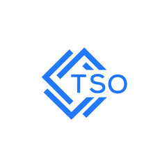 TSO technology letter logo design on white  background. TSO creative initials technology letter logo concept. TSO technology letter design.