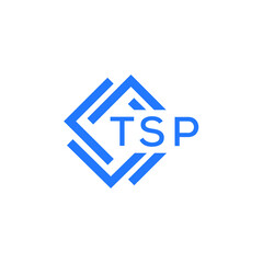 TSP technology letter logo design on white  background. TSP creative initials technology letter logo concept. TSP technology letter design.