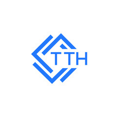 TTH technology letter logo design on white  background. TTH creative initials technology letter logo concept. TTH technology letter design.
