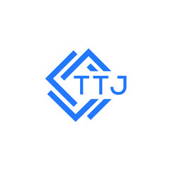 TTJ technology letter logo design on white  background. TTJ creative initials technology letter logo concept. TTJ technology letter design.