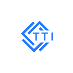 TTI technology letter logo design on white  background. TTI creative initials technology letter logo concept. TTI technology letter design.