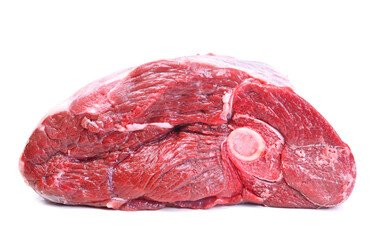 Mutton meat on a white background
