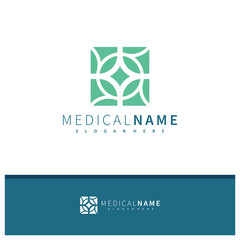 Abstract Leaf Luxury Logo Design. Creative flower Idea logos designs Vector illustration template