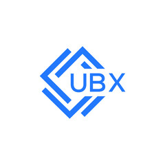 UBX technology letter logo design on white  background. UBX creative initials technology letter logo concept. UBX technology letter design.