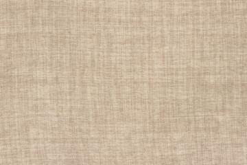 Plakat Brown linen fabric texture background, seamless pattern of natural textile.