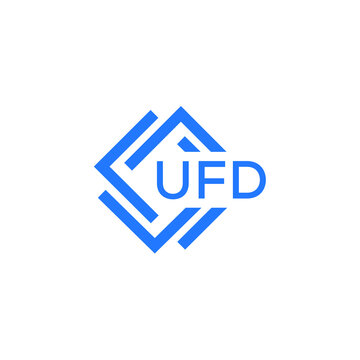 UFD technology letter logo design on white  background. UFD creative initials technology letter logo concept. UFD technology letter design.
