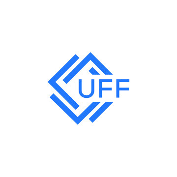 UFF technology letter logo design on white  background. UFF creative initials technology letter logo concept. UFF technology letter design.
