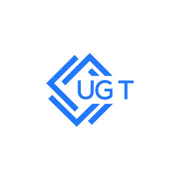 UGT technology letter logo design on white  background. UGT creative initials technology letter logo concept. UGT technology letter design.

