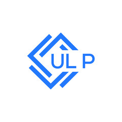 ULP technology letter logo design on white  background. ULP creative initials technology letter logo concept. ULP technology letter design.
