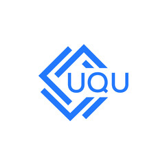 UQU technology letter logo design on white   background. UQU creative initials technology letter logo concept. UQU technology letter design.
