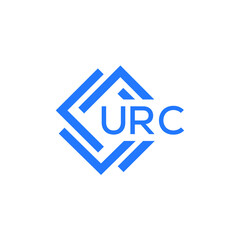Obraz premium URC technology letter logo design on white background. URC creative initials technology letter logo concept. URC technology letter design. 