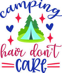 camping t shirt and svg design