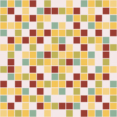 
Colored tile, which is located on a white background. Vector simple and repeat tile square and derok retro or modern.