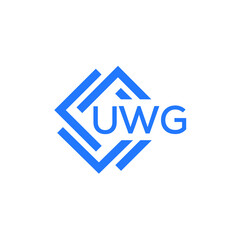 UWG technology letter logo design on white  background. UWG creative initials technology letter logo concept. UWG technology letter design.

