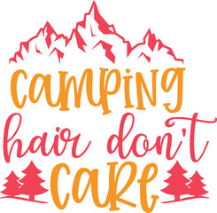 camping t shirt and svg design