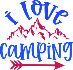 camping t shirt and svg design