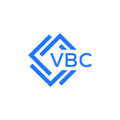 VBC technology letter logo design on white  background. VBC creative initials technology letter logo concept. VBC technology letter design.