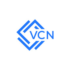 VCN technology letter logo design on white  background. VCN creative initials technology letter logo concept. VCN technology letter design.