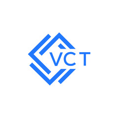 VCT technology letter logo design on white  background. VCT creative initials technology letter logo concept. VCT technology letter design.