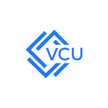 VCU technology letter logo design on white  background. VCU creative initials technology letter logo concept. VCU technology letter design.