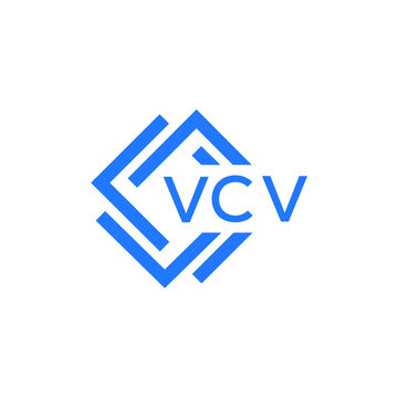 VCV technology letter logo design on white  background. VCV creative initials technology letter logo concept. VCV technology letter design.