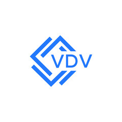 VDV technology letter logo design on white  background. VDV creative initials technology letter logo concept. VDV technology letter design.