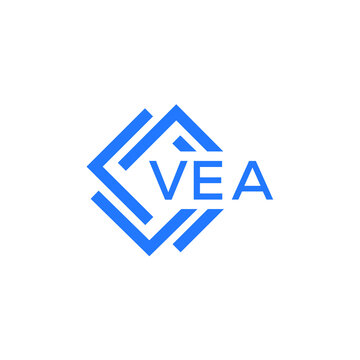 VEA technology letter logo design on white  background. VEA creative initials technology letter logo concept. VEA technology letter design.