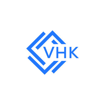 VHK technology letter logo design on white  background. VHK creative initials technology letter logo concept. VHK technology letter design.