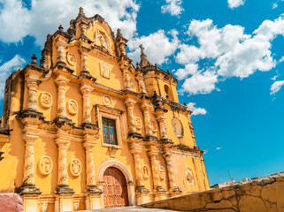 Cathedral La Recolección de León, cathedral of Nicaragua, colonial architecture, baroque style...