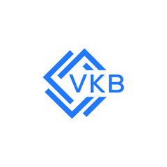 VKB technology letter logo design on white  background. VKB creative initials technology letter logo concept. VKB technology letter design.