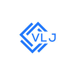 VLJ technology letter logo design on white  background. VLJ creative initials technology letter logo concept. VLJ technology letter design.