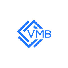 VMB technology letter logo design on white  background. VMB creative initials technology letter logo concept. VMB technology letter design.
