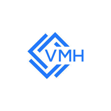 VMH technology letter logo design on white  background. VMH creative initials technology letter logo concept. VMH technology letter design.
