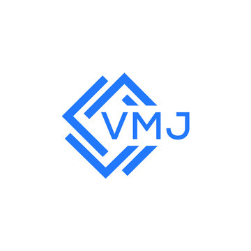 VMJ technology letter logo design on white  
 background. VMJ creative initials technology letter logo concept. VMJ technology letter design.
