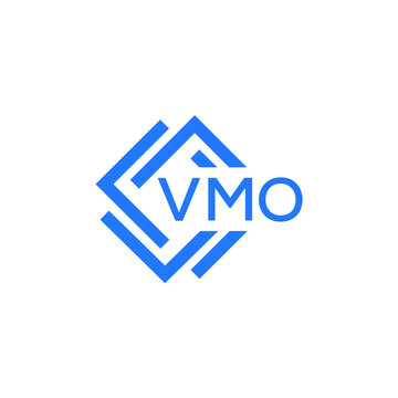 VMO technology letter logo design on white  background. VMO creative initials technology letter logo concept. VMO technology letter design.
