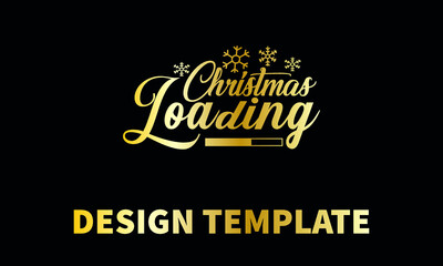 chismas loading vector monogram abstract logo template