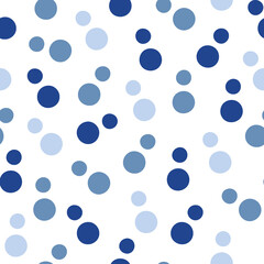 Seamless Pattern with Air Bubbles Silhouettes.