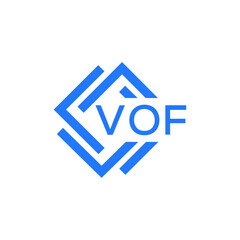 VOF technology letter logo design on white  background. VOF creative initials technology letter logo concept. VOF technology letter design.
