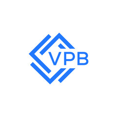 VPB technology letter logo design on white  background. VPB creative initials technology letter logo concept. VPB technology letter design.
