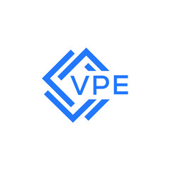 VPE technology letter logo design on white  background. VPE creative initials technology letter logo concept. VPE technology letter design.
