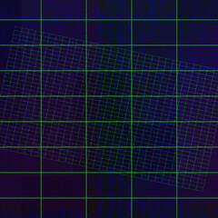 Abstract glitch art grid background image.