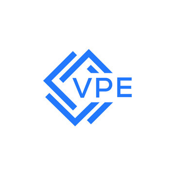 VPE technology letter logo design on white  background. VPE creative initials technology letter logo concept. VPE technology letter design.
