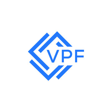 VPF technology letter logo design on white  background. VPF creative initials technology letter logo concept. VPF technology letter design.
