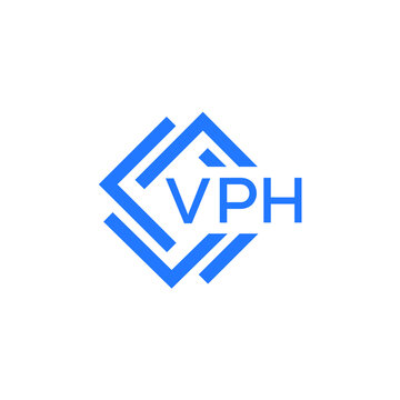 VPH technology letter logo design on white  background. VPH creative initials technology letter logo concept. VPH technology letter design.