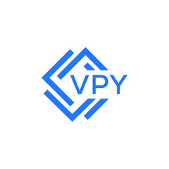 VPY technology letter logo design on white  background. VPY creative initials technology letter logo concept. VPY technology letter design.