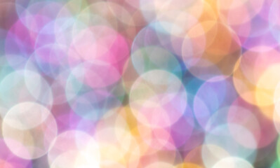 Multicolored festive bokeh as background.